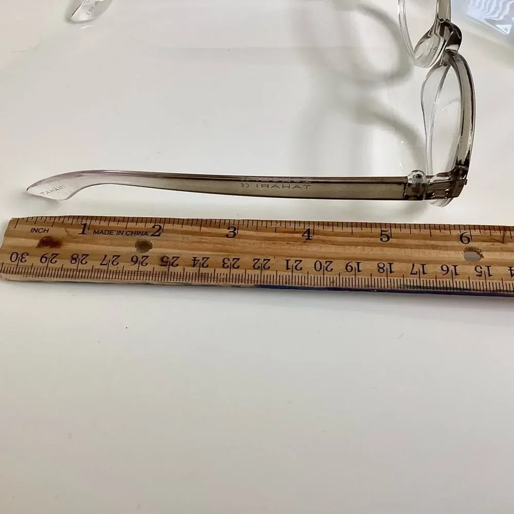 NWOT TAHARI Opaque Grey Eyeglasses Frames
